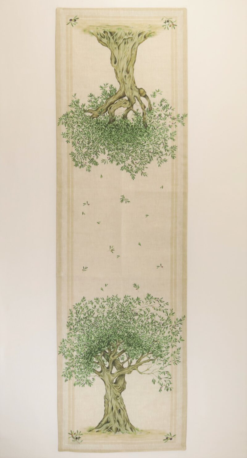 Løper "Ulivo", 100% lin, 45x170 cm - Bilde 3