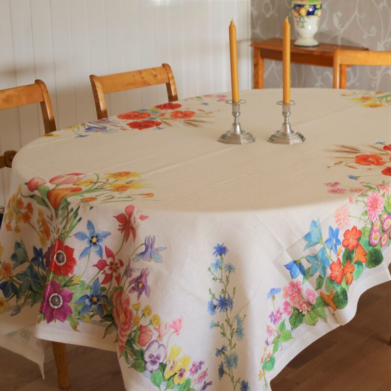 Løper "Floralia", 100% lin, 45x170 cm - Bilde 7
