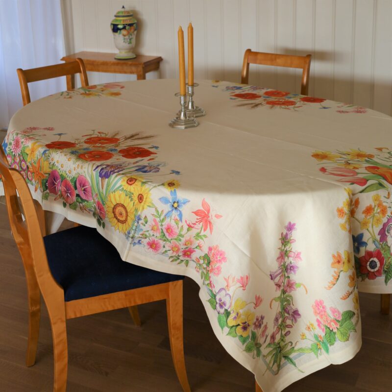 Løper "Floralia", 100% lin, 45x170 cm - Bilde 6